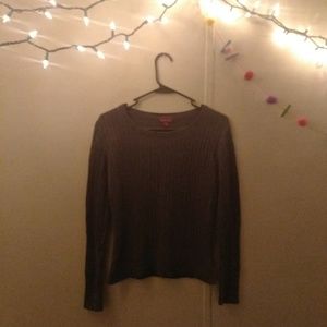 Cable knit sweater